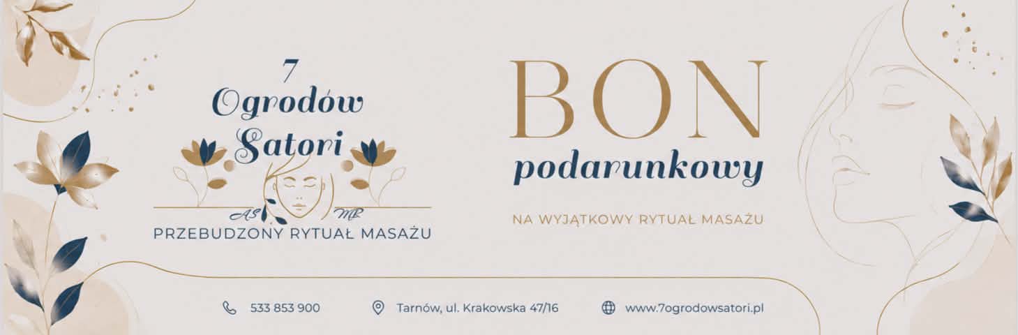 bon podarunkowy na&nbsp;masaz